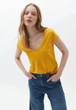 OXXO Donna T-shirt Basic - Mineral Yellow