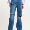 OXXO Donna MIT MARKANTEN USED DETAILS - Jeans Bootcut - Rodeo Denim