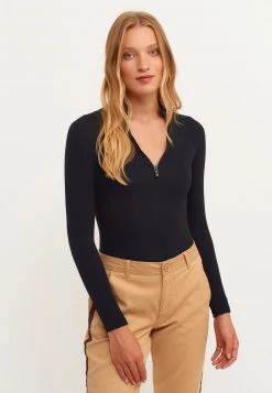 OXXO Donna Maglietta A Manica Lunga - Black