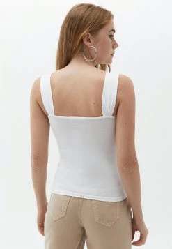 OXXO Donna MIT BREITER TRÄGERFORM - Top - White -Negozio al dettaglio Oxxo b840b3d71ba24a868c4279a68258f1a0