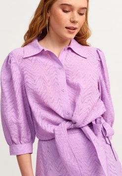 OXXO Donna MIT GEKNOTETER VORDERSEITE - Camicia - Deep Lilac -Negozio al dettaglio Oxxo b873320369554ba0b2f1b88776f94e88