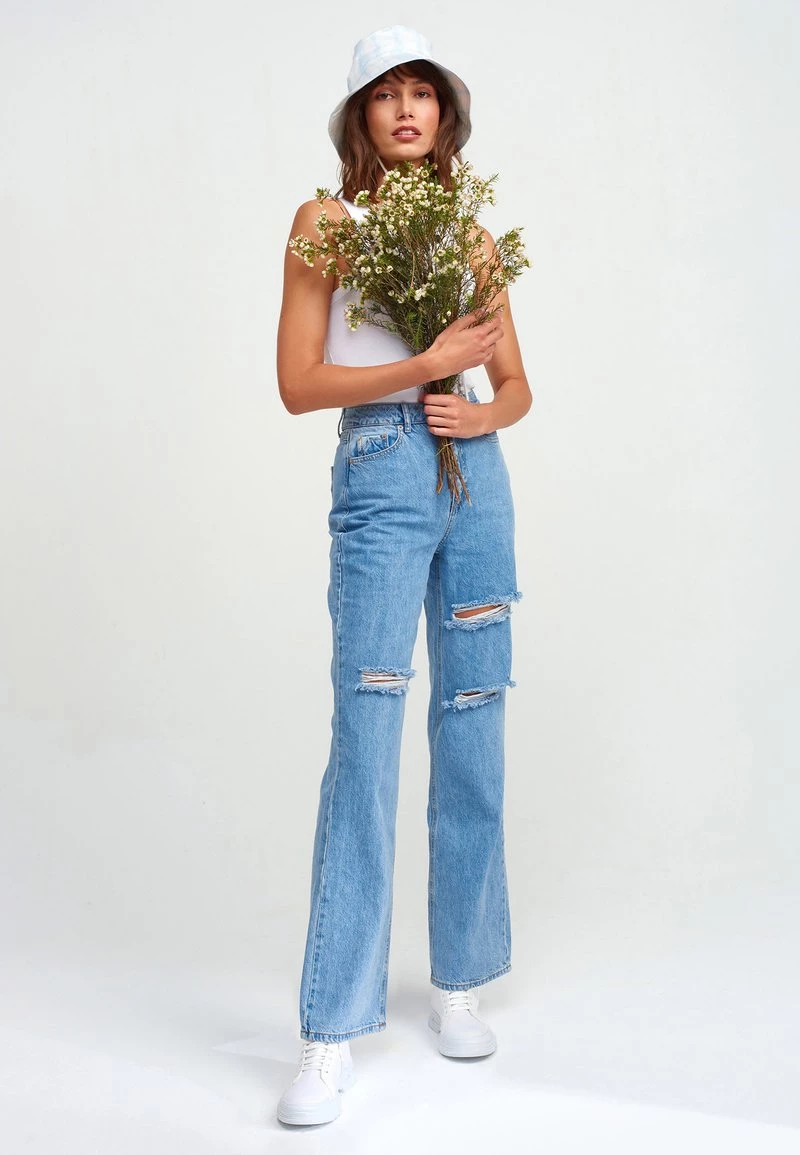 OXXO Donna MIT MARKANTEN USED DETAILS - Jeans Bootcut - Light Denim 4 OXXO Donna MIT MARKANTEN USED DETAILS - Jeans Bootcut - Light Denim - immagine 2