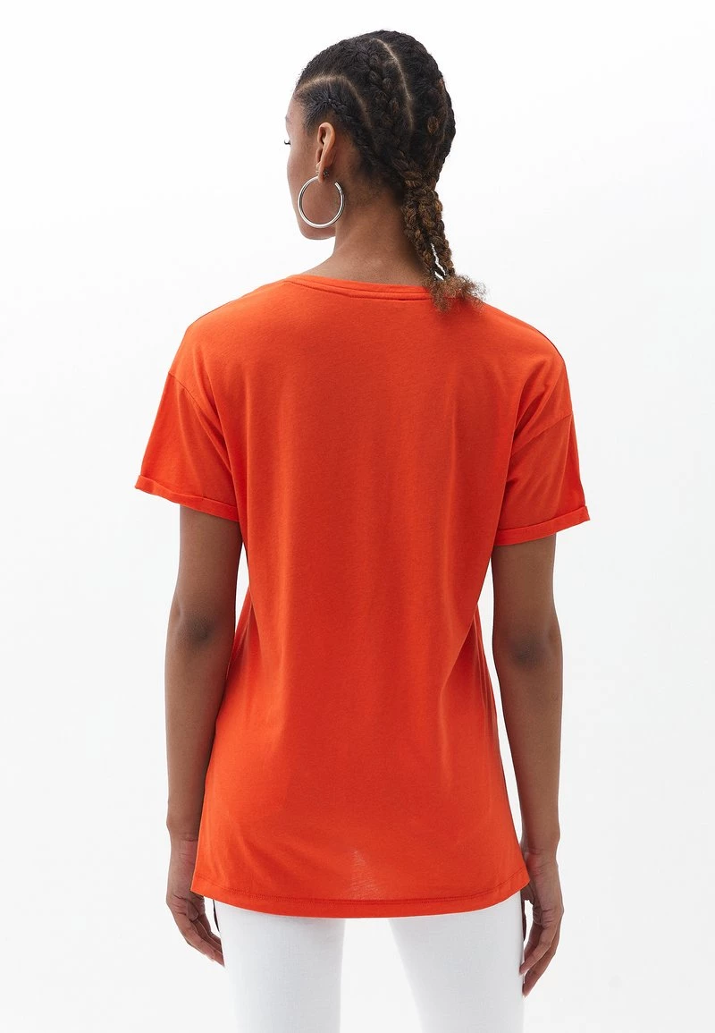 OXXO Donna T-shirt Basic - Tangerine Tango 5 OXXO Donna T-shirt Basic - Tangerine Tango - immagine 3