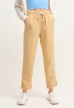 OXXO Donna MIT BINDEDETAIL - Pantaloni Sportivi - Yellow