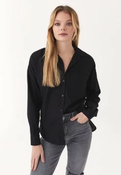 OXXO Donna MIT BRUSTTASCHE - Camicia - Black -Negozio al dettaglio Oxxo bcddae84bf9f4a6db51e6d020ccc425c