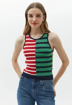 OXXO Donna Top - Stripe Comb