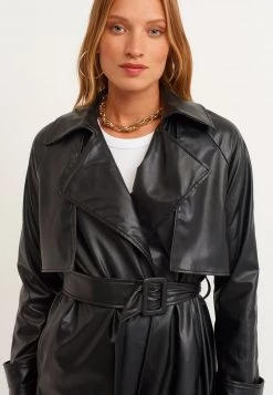 OXXO Donna Trench - Black -Negozio al dettaglio Oxxo bd14a101cf0c4d619cb694a512c3fd38