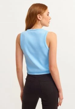 OXXO Donna Top - Light Blue -Negozio al dettaglio Oxxo bd930055830845f79e6c9cbc1da002c6