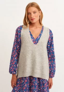 OXXO Donna Top - Grey Melange -Negozio al dettaglio Oxxo be3318e821504ed7bb2e41fb7de709fe