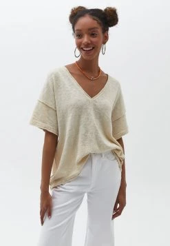 OXXO Donna T-shirt Basic - Buttercream