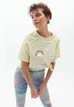 OXXO Donna T-shirt Con Stampa - Antik Yellow Iris