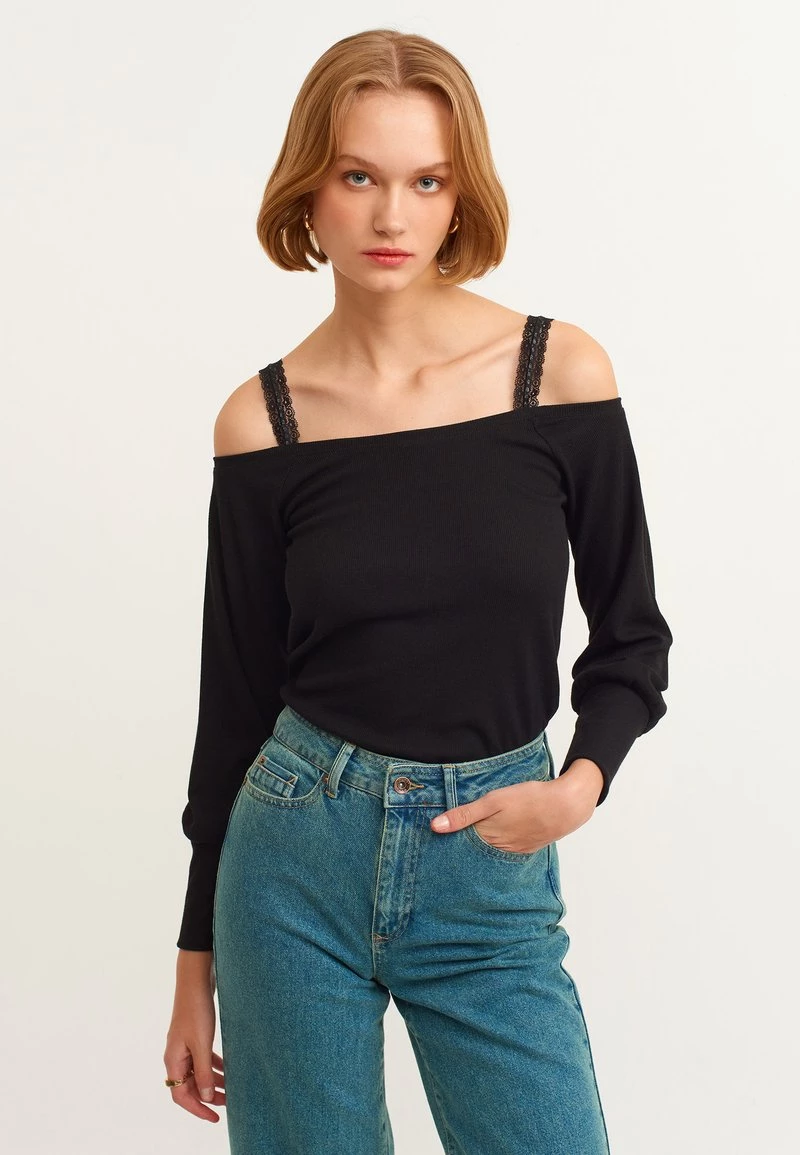 OXXO Donna Maglietta A Manica Lunga - Black 3 OXXO Donna Maglietta A Manica Lunga - Black