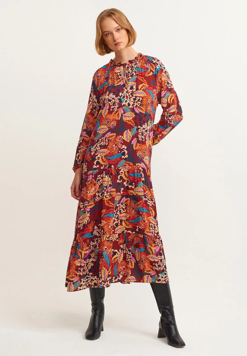 OXXO Donna Vestito Lungo - Big Floral 3 OXXO Donna Vestito Lungo - Big Floral