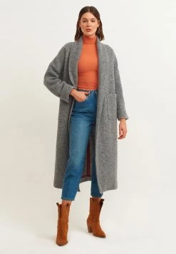 OXXO Donna Cappotto Classico - Grey Melange