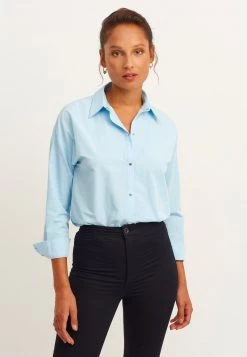 OXXO Donna MIT MANSCHETTEN - Camicia - Periwinkle -Negozio al dettaglio Oxxo c9ce48160dde4b9c8bd9625583d66196