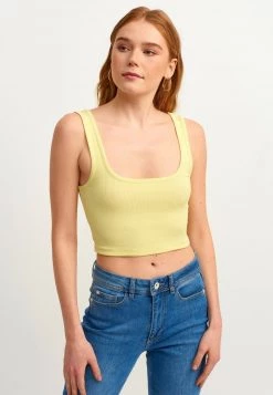 OXXO Donna Top - Light Yellow
