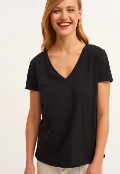 OXXO Donna MIT V-AUSSCHNITT - T-shirt Basic - Black -Negozio al dettaglio Oxxo cb80786e47d7406ea4289ad8fd8a37b5