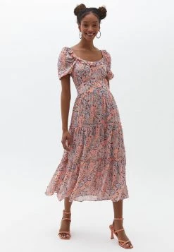 OXXO Donna Vestito Estivo - Flower Comb