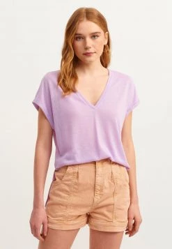 OXXO Donna T-shirt Basic - Deep Lilac