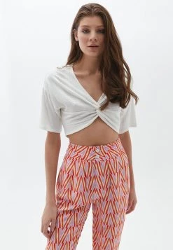 OXXO Donna MIT KNOTENDETAIL - Camicetta - Ice Milk