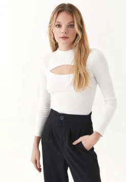 OXXO Donna CUT OUT DETAIL - Maglione - White -Negozio al dettaglio Oxxo ce1656545baf4c9b949df68d3d15d359