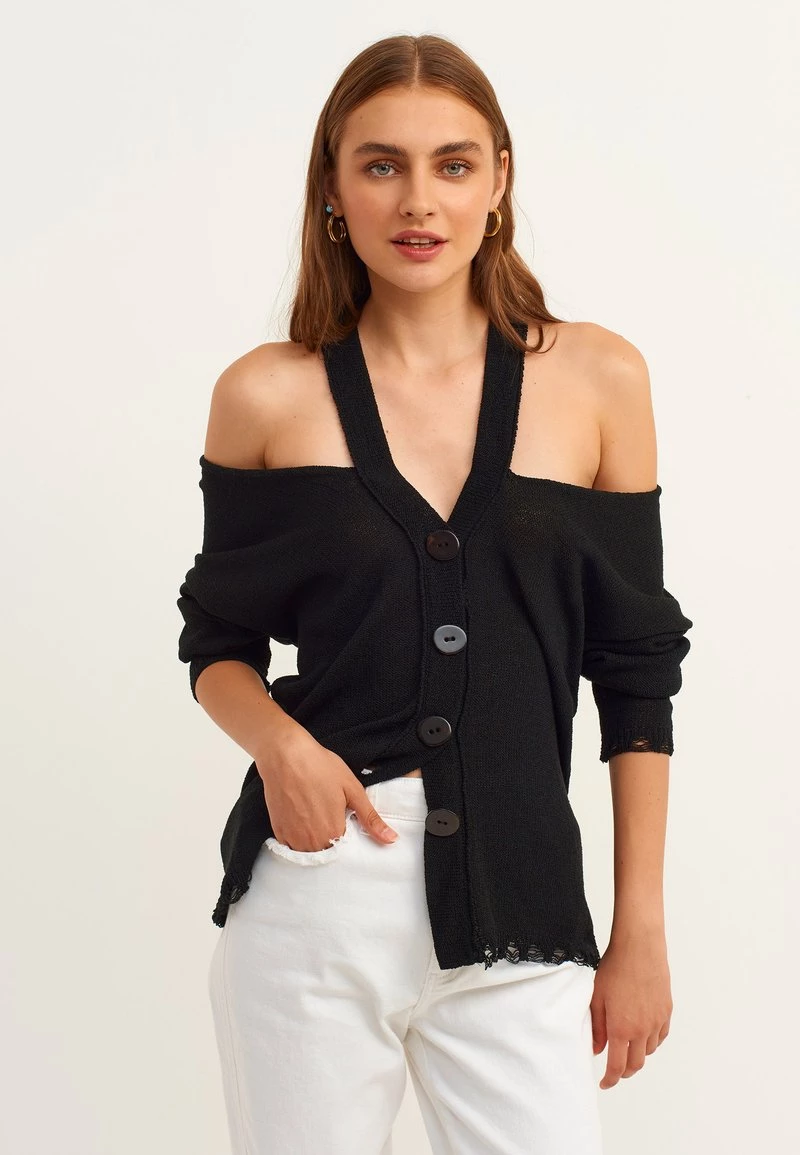 OXXO Donna Cardigan - Black 6 OXXO Donna Cardigan - Black - immagine 4