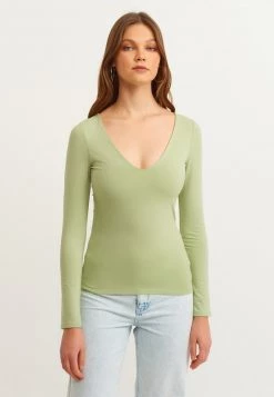 OXXO Donna Maglietta A Manica Lunga - Reseda