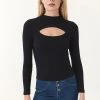 OXXO Donna MIT CUT OUT DETAIL - Maglietta A Manica Lunga - Black 1 OXXO Donna MIT CUT OUT DETAIL - Maglietta A Manica Lunga - Black -Negozio al dettaglio Oxxo d1ff790183b641469a583f7766d7d30f