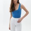 OXXO Donna MIT ECKIGEM AUSSCHNITT - Top - Vallarta Blue -Negozio al dettaglio Oxxo d27f87a947fb46f79786367603a74199