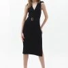 OXXO Donna SCHNALLENDETAIL - Abito In Maglia - Black -Negozio al dettaglio Oxxo d7341421c8bd4261b3e882f01814425f