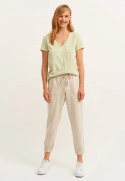 OXXO Donna V-AUSSCHNITT - T-shirt Basic - Succulent