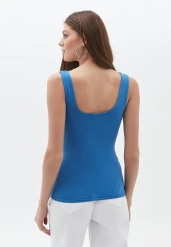 OXXO Donna MIT ECKIGEM AUSSCHNITT - Top - Vallarta Blue -Negozio al dettaglio Oxxo d8b0cb48af244b06818e4bd314fb6b49