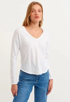 OXXO Donna LANGARM - Maglietta A Manica Lunga - White -Negozio al dettaglio Oxxo db706a4ea89c4222bae6822ff6f14c64