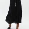 OXXO Donna WITH ELASTIC WAISTBAND - Gonna A Campana - Black