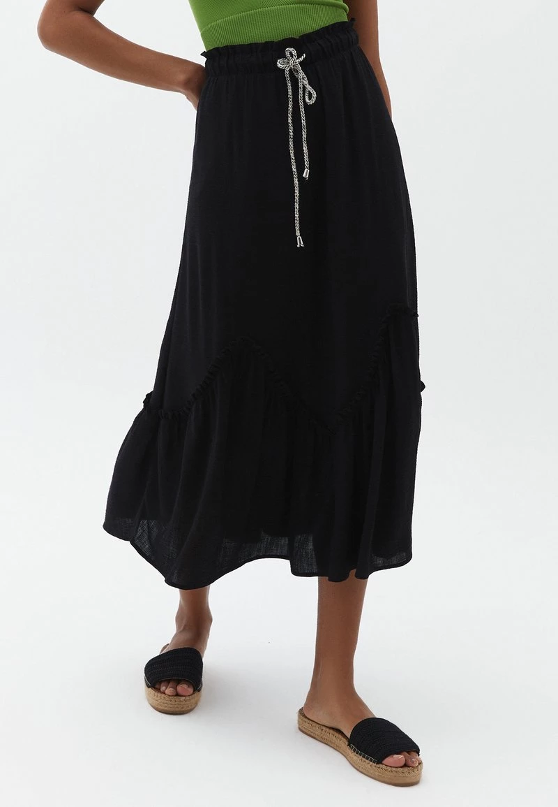 OXXO Donna WITH ELASTIC WAISTBAND - Gonna A Campana - Black 3 OXXO Donna WITH ELASTIC WAISTBAND - Gonna A Campana - Black