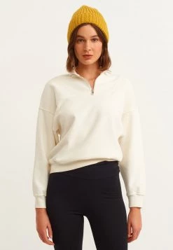 OXXO Donna MIT MODISCHEM REISVERSCHLUSS - Felpa - Ice Milk -Negozio al dettaglio Oxxo dc47366bfe7f43878aeb5d84f1f31e3e