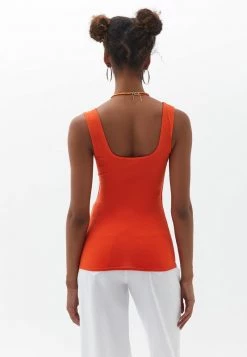 OXXO Donna MIT ECKIGEM AUSSCHNITT - Top - Tangerine Tango -Negozio al dettaglio Oxxo dcf4b4487eb34ff68c118dcee7445a8a