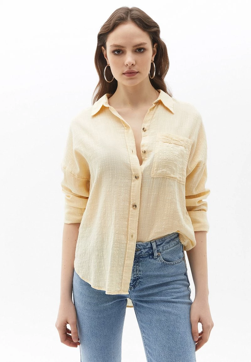 OXXO Donna OVERSIZE MIT MODISCHER - Camicia - Chamomile 3 OXXO Donna OVERSIZE MIT MODISCHER - Camicia - Chamomile