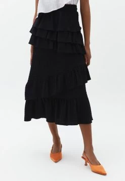 OXXO Donna RUFFLED - Gonna A Campana - Black