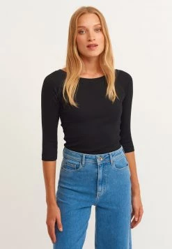 OXXO Donna Maglietta A Manica Lunga - Black 9 OXXO Donna Maglietta A Manica Lunga - Black -Negozio al dettaglio Oxxo e141a1b39d22459bb13714d8d0f747e7