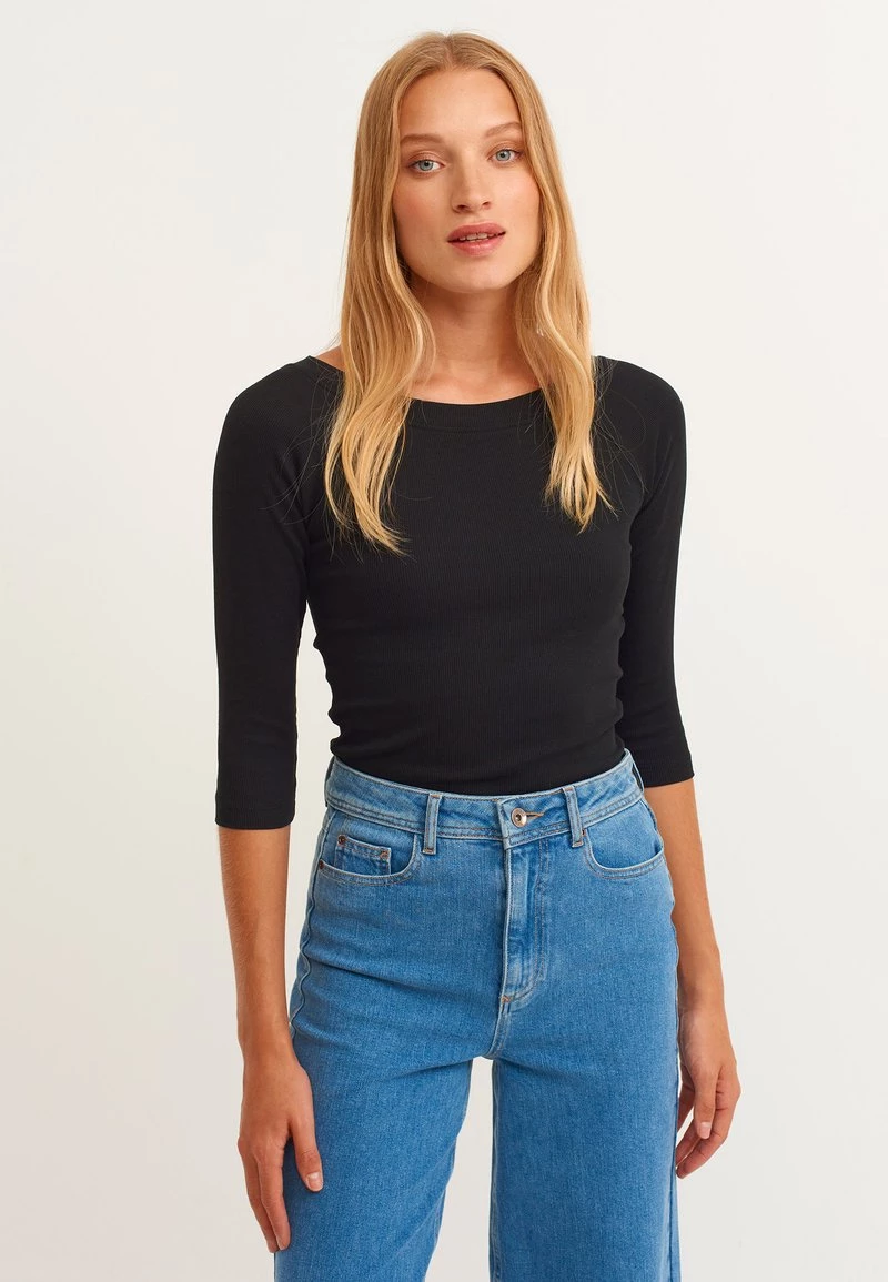 OXXO Donna Maglietta A Manica Lunga - Black 6 OXXO Donna Maglietta A Manica Lunga - Black - immagine 4