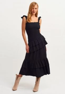 OXXO Donna Vestito Lungo - Black