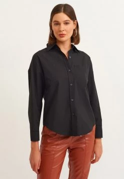 OXXO Donna MIT BRUSTTASCHE - Camicia - Black -Negozio al dettaglio Oxxo e54603cea2694493bf98b20ef714b472