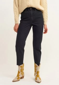 OXXO Donna Jeans Baggy - Black Denim