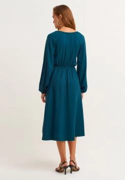 OXXO Donna BALLONÄRMELN - Vestito Lungo - Bottle Green -Negozio al dettaglio Oxxo e9f176e165ec447c9e52ba7188c718c7