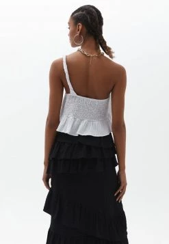 OXXO Donna WITH FLOUNCE DETAIL - Camicetta - White -Negozio al dettaglio Oxxo eabb5ec96a6144bf89714c3e9cfc9b6c