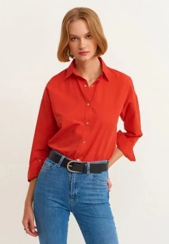 OXXO Donna MIT MANSCHETTEN - Camicia - Valiant Poppy -Negozio al dettaglio Oxxo edb0209e0d3e4ea3ad47276e057ea2bd