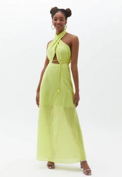 OXXO Donna Vestito Lungo - Yellow Plum