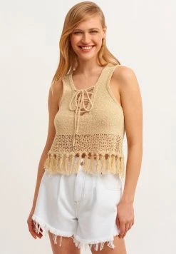 OXXO Donna MIT BINDEDETAIL - Top - Frappe