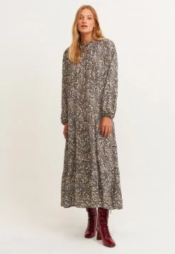 OXXO Donna Vestito Lungo - Leaf Comb